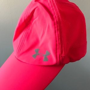 Bright pink workout hat